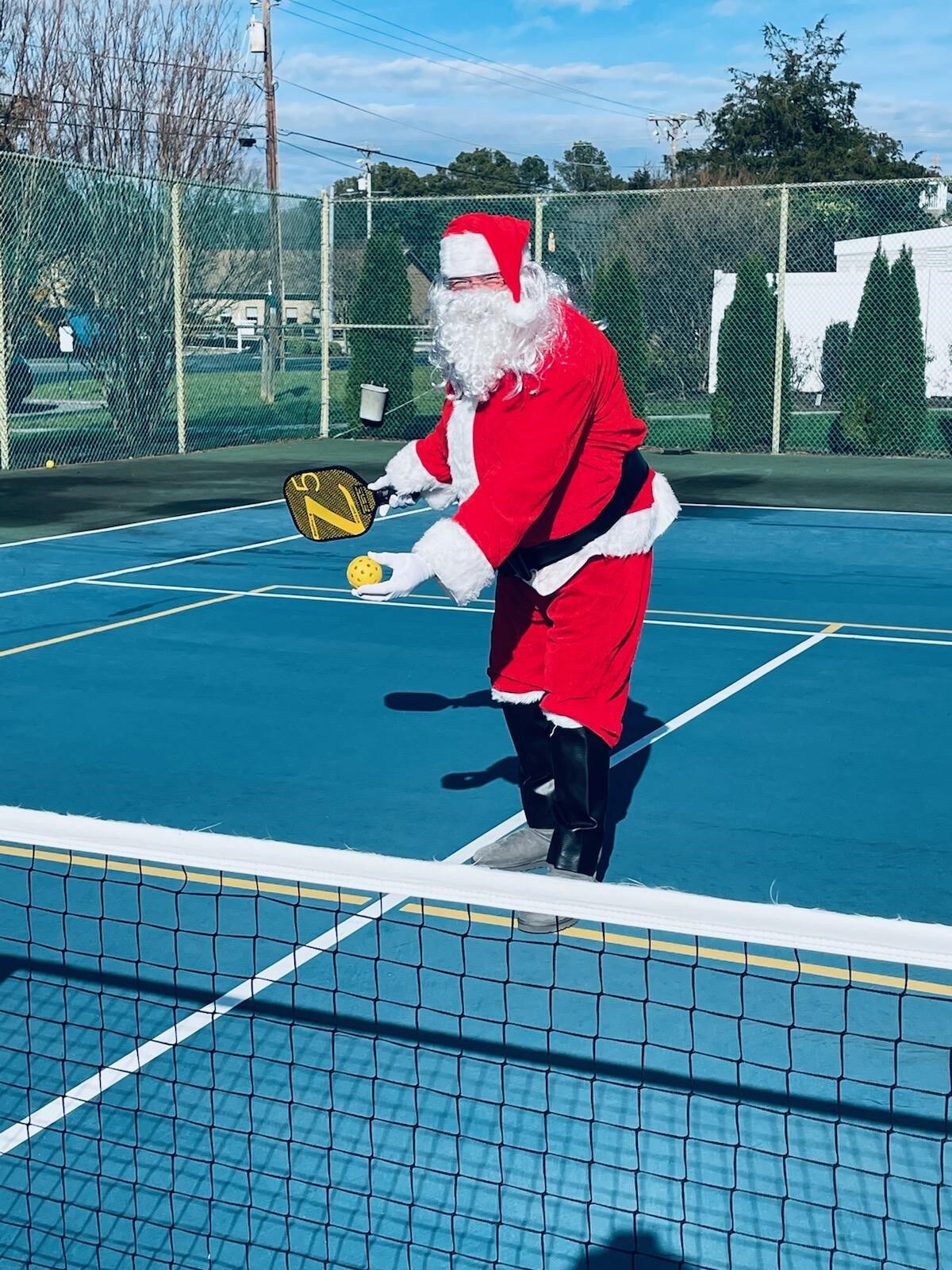 Pickleball Santa